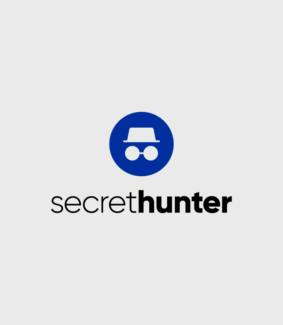 לוגו Secret Hunter על רקע בהיר